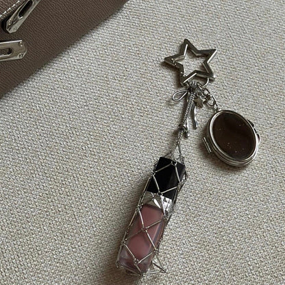 CANDIP ミラー付きリップホルダー（シルバー）